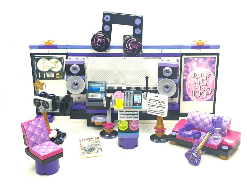 Prince of Pop Minifigure - Music Recording Studio - Toy - Collectable, Piano, Blocks | Saras Sylvanians