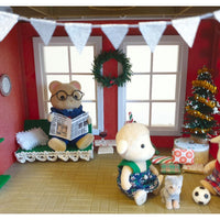 Sylvanian Families Winter Townhouse,Christmas House with Furniture & Figures