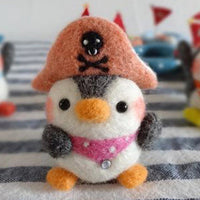 Needle Felting Kit - Captain Penguin