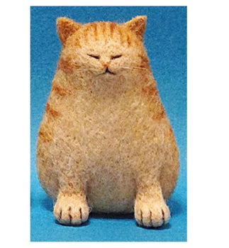 Needle Felting Kit - Ginger Tabby Cat