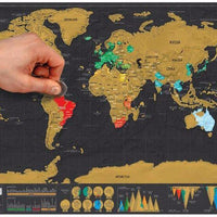 World Map Scratch Off Poster