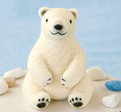 Needle Felting Kit - Polar Bear
